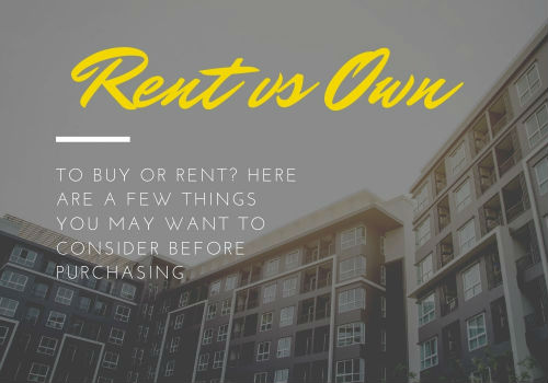 Renting Versus Buying a Home